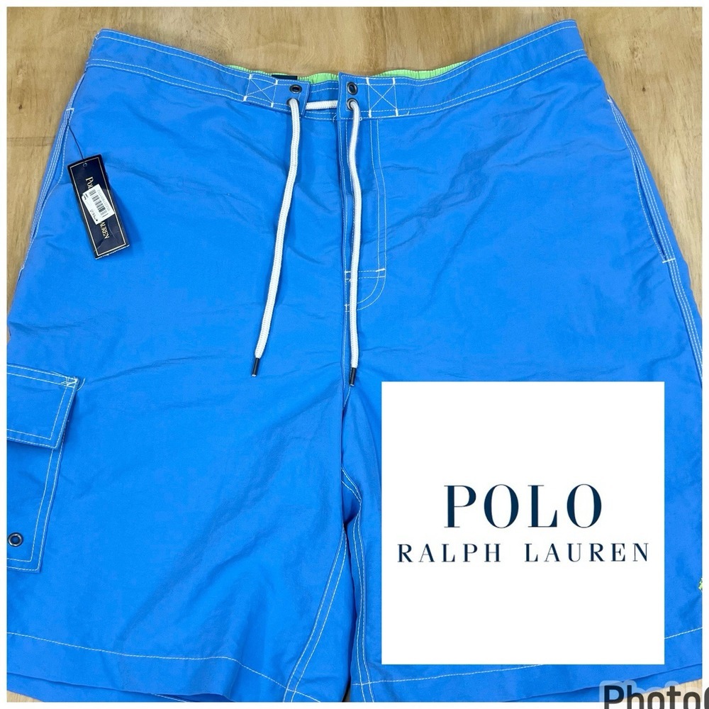 Vintage Polo Ralph Lauren Swim Trunks Mens XL Mesh Lined Pony Board Shorts